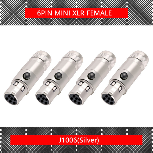 10pcs/lot Mini XLR 3Pin 4Pin 5Pin 6Pin Male Panel Chassis Socket Screw Mount Plug Small XLR Microphone MIC Audio Connector