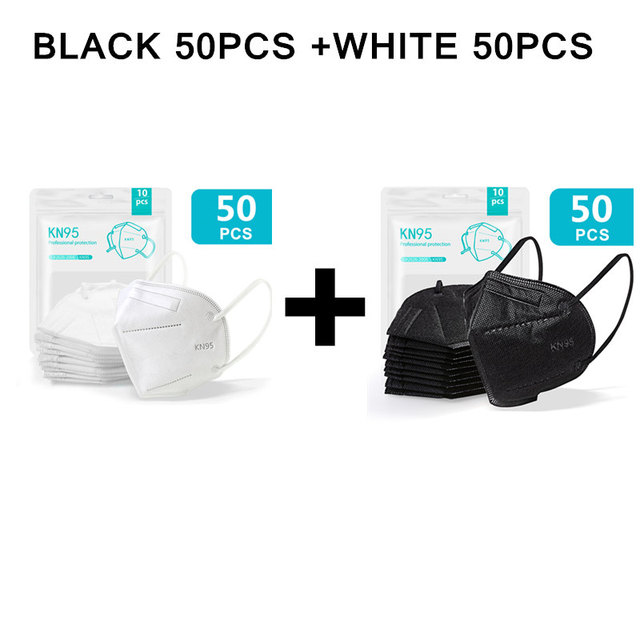 White Black Kn95 Mask 5 Layers Mask ffp2mascherine KN95 Reusable ce certified adult ffp2reuse zable mascherine Kn95 Mascarillas face mask