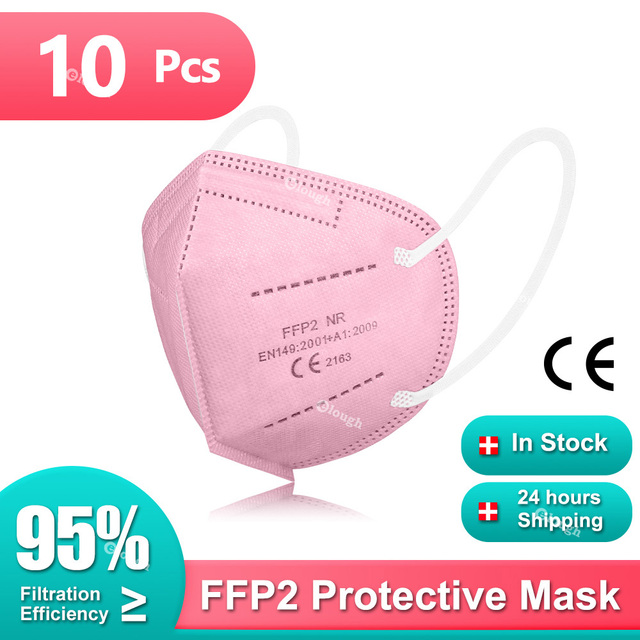 أقنعة 5 طبقات KN95 قناع ffp2mascarillas FFP2 قناع الوجه المثلي FPP2 قناع الفم حماية ماسكارا الوجه FFP3 قناع CE الكبار