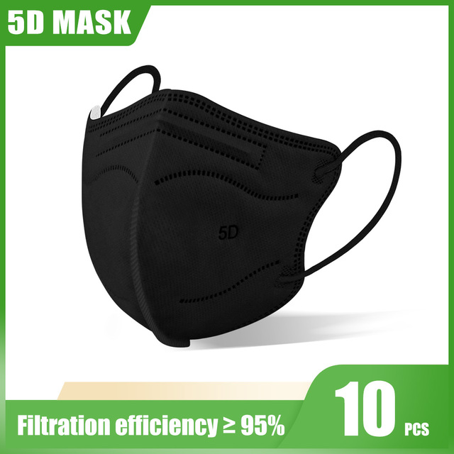 10-100pcs Mascarillas Fpp2 5D Adult KN95 Masks 5 Layers Reusable Colorful Face Mask Mascarillas KN95 Certificate FFP2 Mask