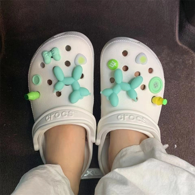 لطيف Crocs السحر الفاخرة مصمم حجر الراين بلينغ اللؤلؤ سلسلة ل Croc حذاء زهرة اكسسوارات هدية ل تسد فتاة