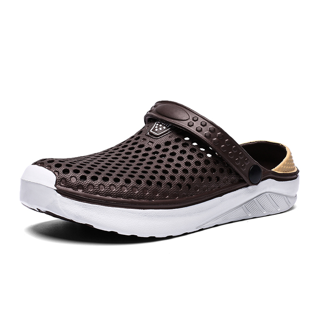 Men's sandals women's beach shoes lightweight breathable non-slip garden wading clogs shoes