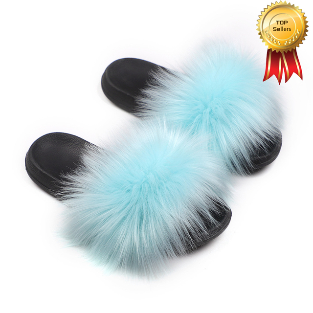 2022 New Summer Slippers Women Fuzzy Slides Fluffy Faux Fur Slippers Flat Furry Sandal Fashion Fur Flip Flop Amazing Woman Shoes