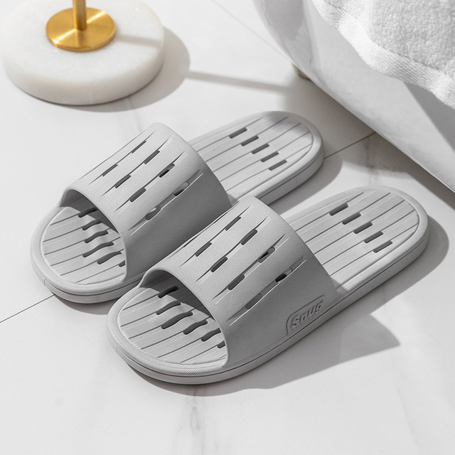 Bathroom Leakage Slippers Women Summer Indoor Bath Non-slip Quick-drying Shoes Couples Home Wear-resistant Sandals Slippers