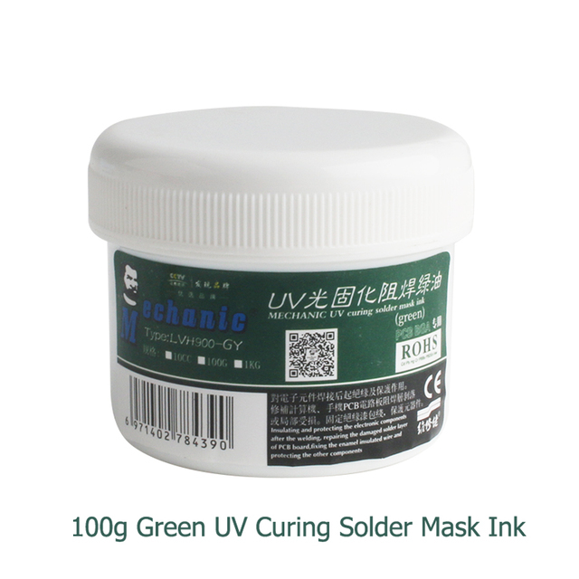 Mechanical UV Welding Mask Ink BGA PCB Painting Paint Blue Red Yellow White Green Oil Weld Flux Prevent Bending Corrosion