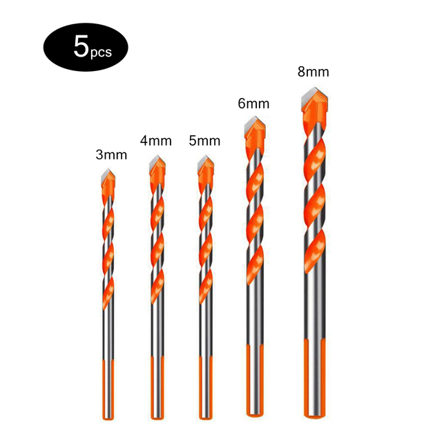 3-12mm high quality professional multifunctional drill bit sets for ceramic tile, concrete, wall, metal and wood drilling