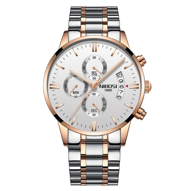 NIBOSI Relogio Masculino Luxury Men Watches Top Brand Men Watch Quartz Waterproof Sports Chronograph Wristwatches Montre Homme