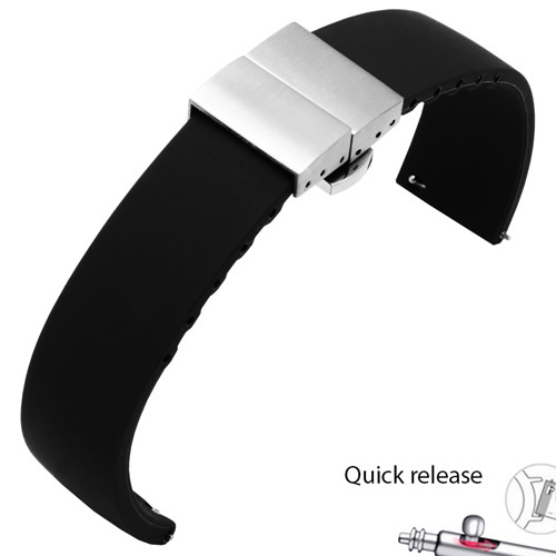 Waterproof silicone watchabnd 20mm 22mm black white red bracelet for Amazfit 2S GTS outdoor silicone strap quick release