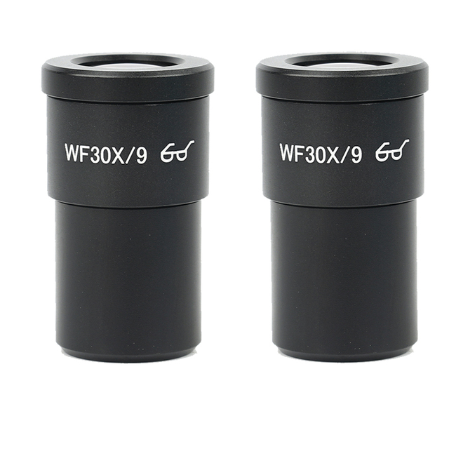 2pcs WF10X WF15X WF20X WF25X WF30X Wide Field Eyepiece for Trinocular Microscope Stereo Microscope 30mm Interface Installation