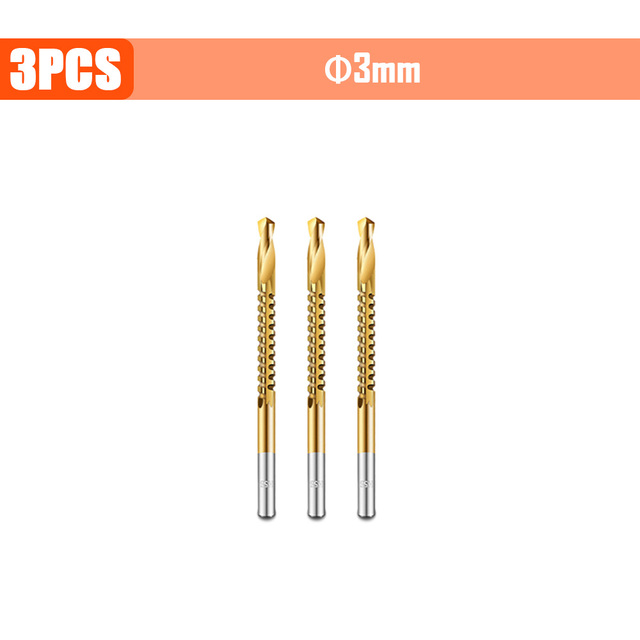 3/4/5/6pcs Cobalt Drill Bit Spiral Screw Metric Composite Tap Drill Bits Drill Polishing Woodworking HSS Twist Drilling Tools