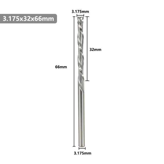 XCAN Up Down Cutter 3.175/4/5/6/8/10mm Shank CNC Router Bit for Woodworking 2 Flute Carbide End Mill Wood Mills Cutter