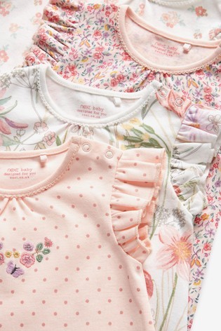 4 Pack Pretty Baby Rompers (0mths-3yrs)