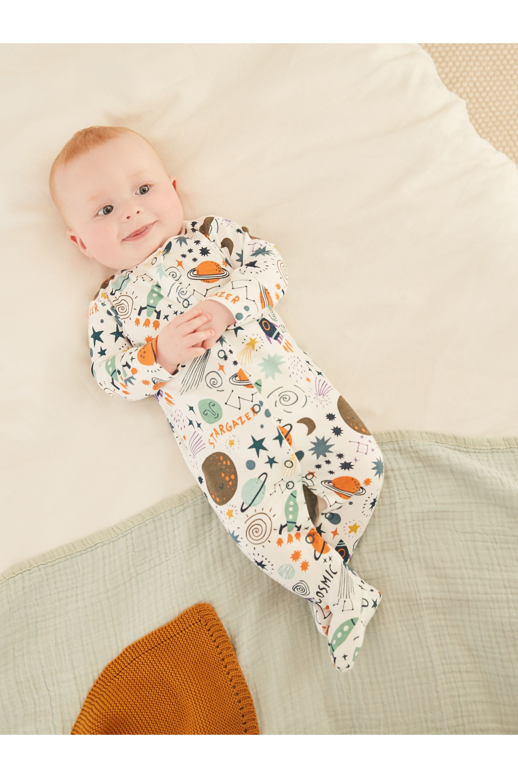 Baby 3 Pack Sleepsuits (0mths-2yrs)