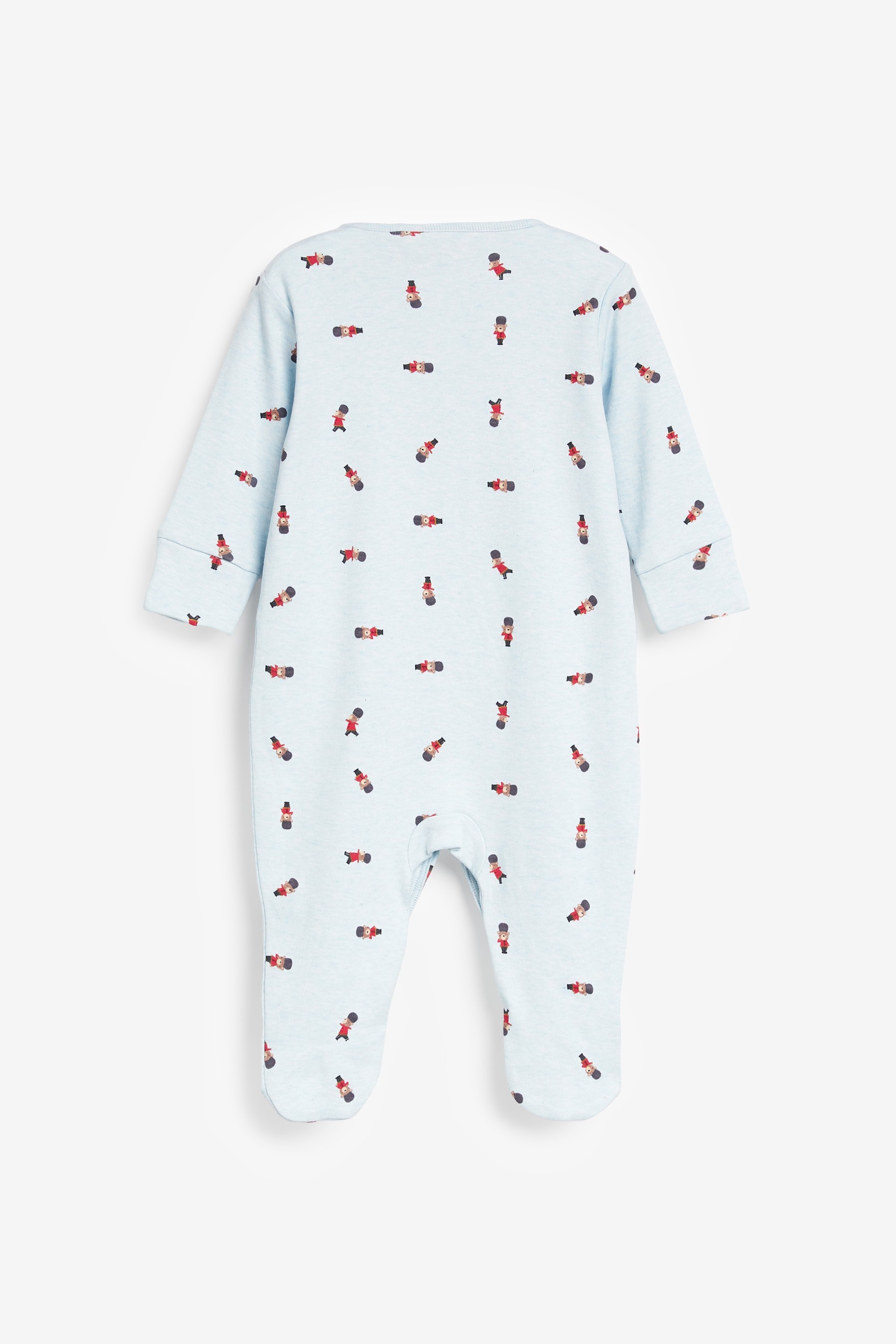 3 Pack Embroidered Baby Sleepsuits (0-2yrs)