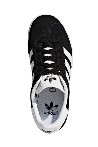 حذاء رياضي أسود دانتيل Gazelle من adidas Originals