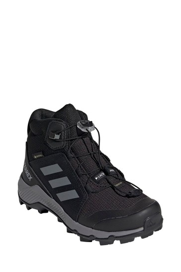 adidas Black Terrex Mid Gore Tex Hiking Youth and Junior Trainers