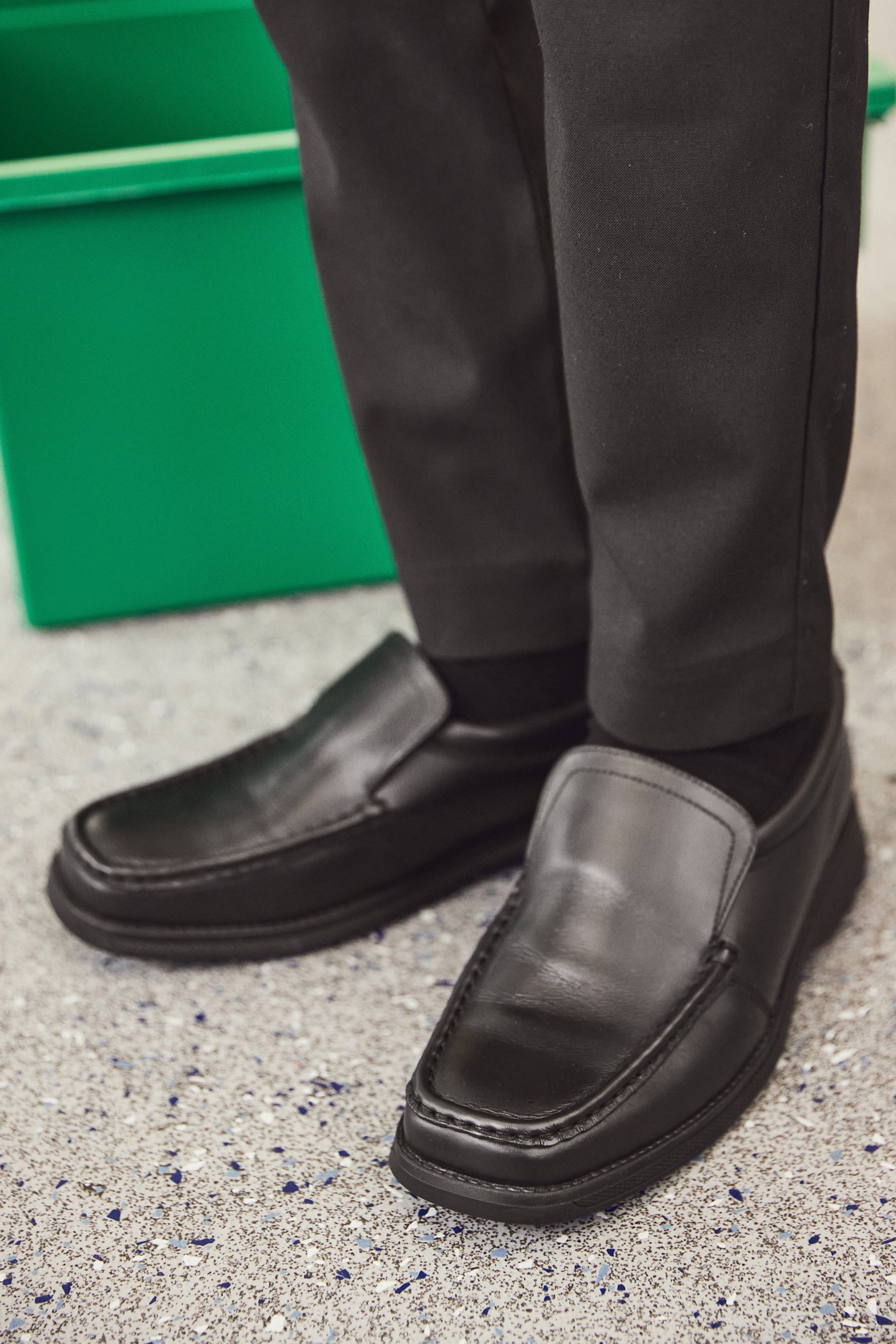 School Leather Loafer Shoes