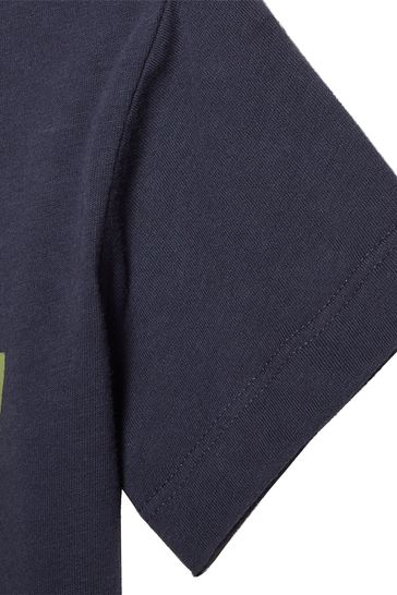 adidas Boys Navy All-Over Print T-Shirt And Shorts Set