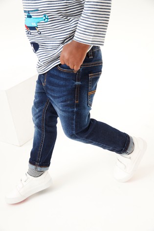 Five Pocket Jeans With Stretch (3mths-7yrs) Slim Fit