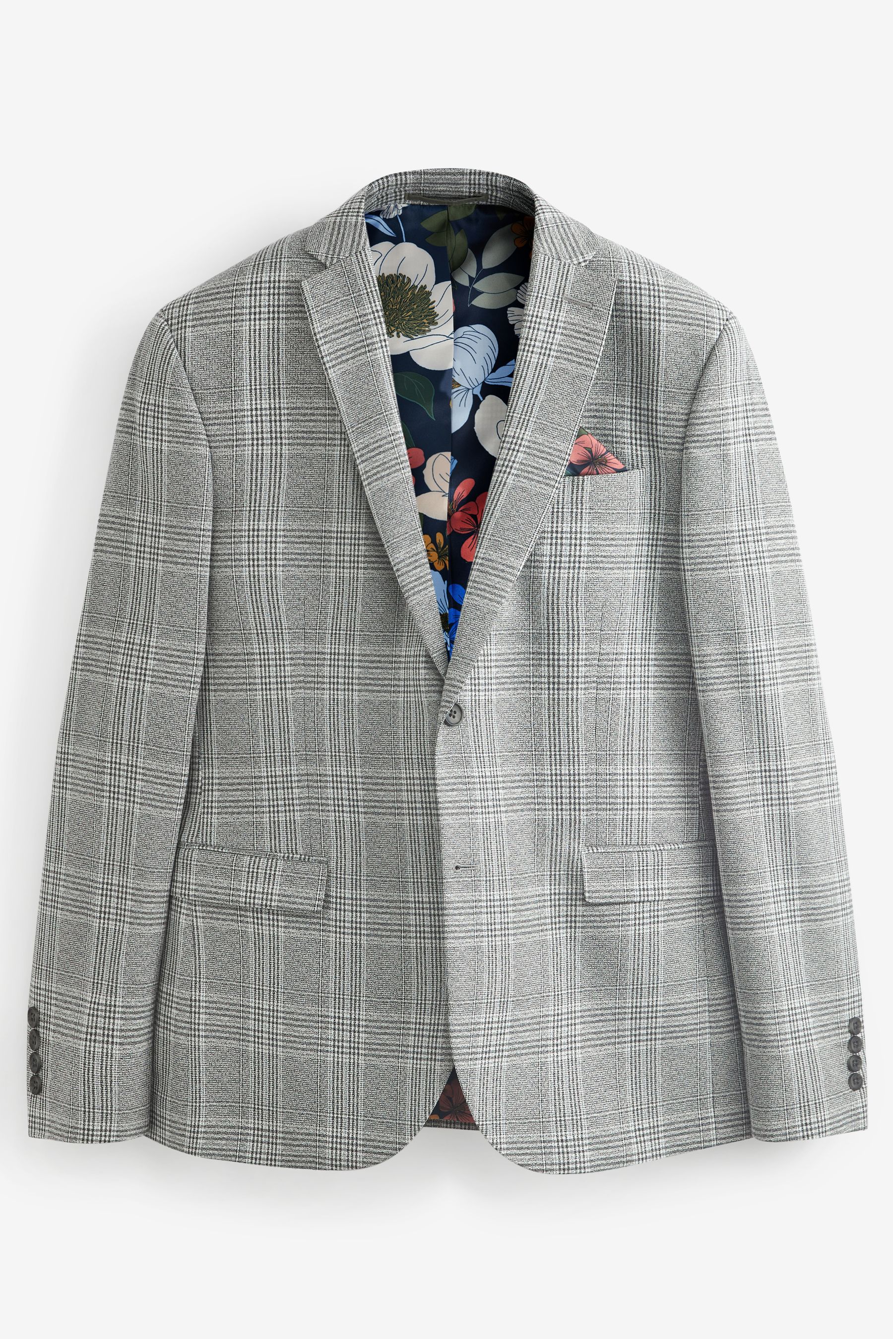 Check Suit: Jacket Skinny Fit