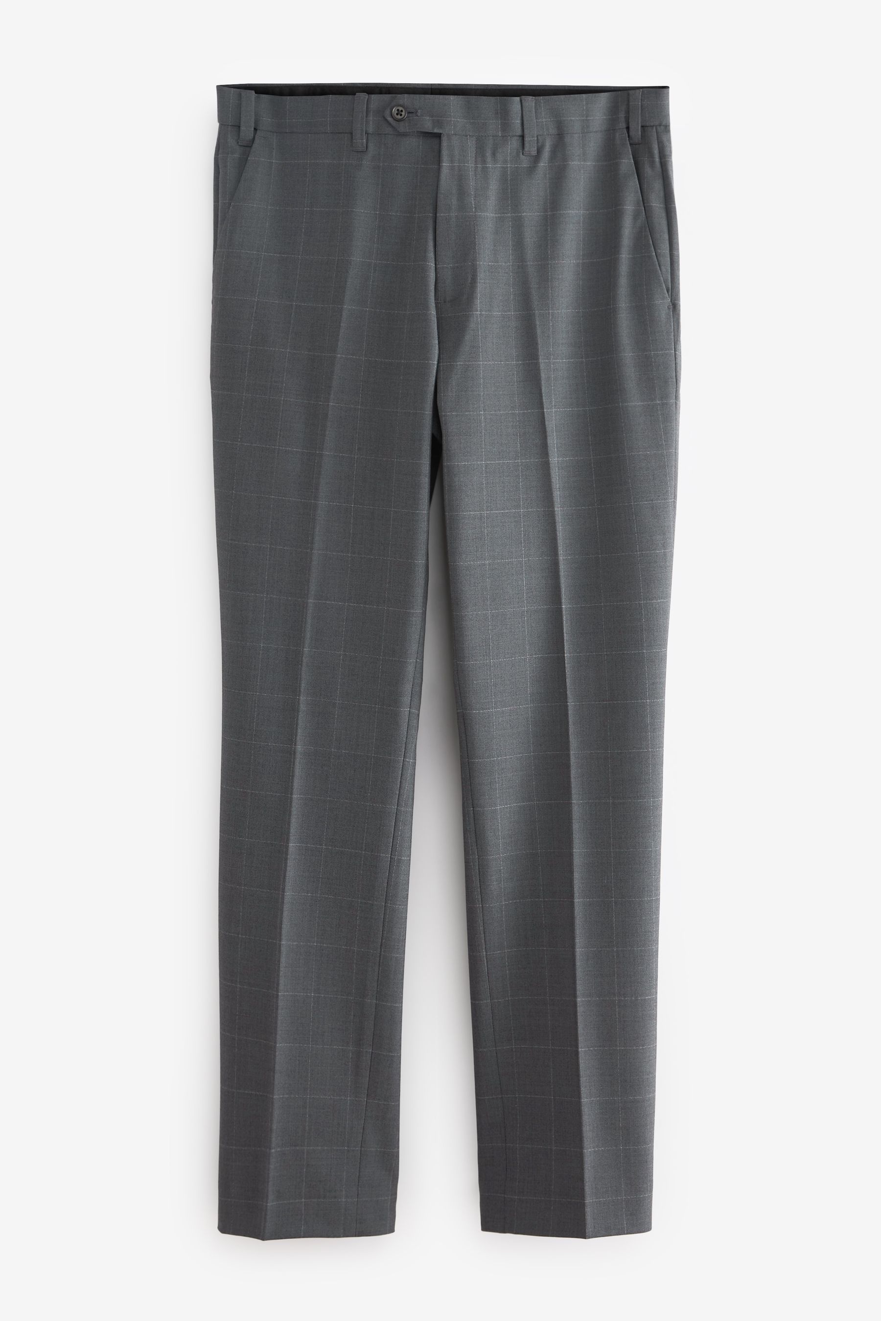 Motion Flex Wool Blend Check Trousers