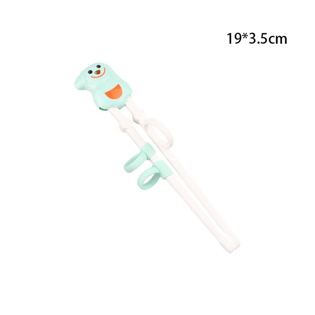 Baby Learning Chopsticks Cartoon Animal Beginner Chopsticks Portable ABS Silicone Children's Tableware Kids Training Auxiliary