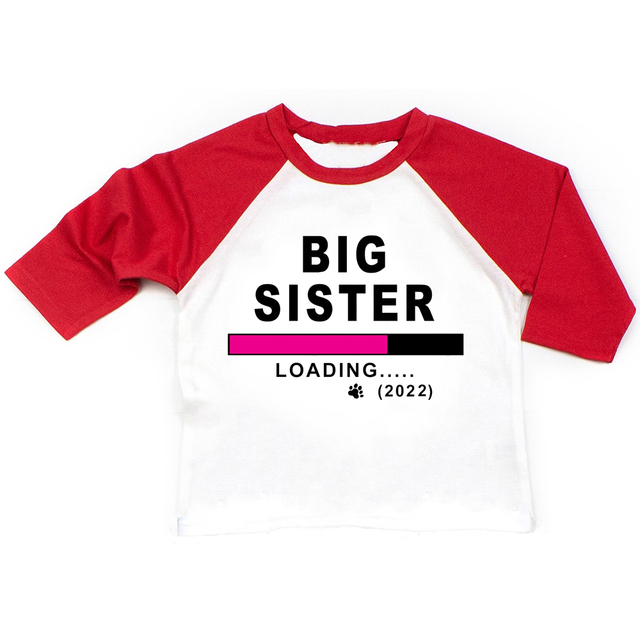 I'm Going To Be A Big Brother/Sister 2022 Kids Boys Girls Long Sleeve Tops Brothers Siters Family Looking T-shirts Drop Ship