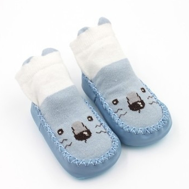 baby indoor sock shoes newborn baby socks winter thick terry cotton baby girl sock with rubber soles infant animal funny sock