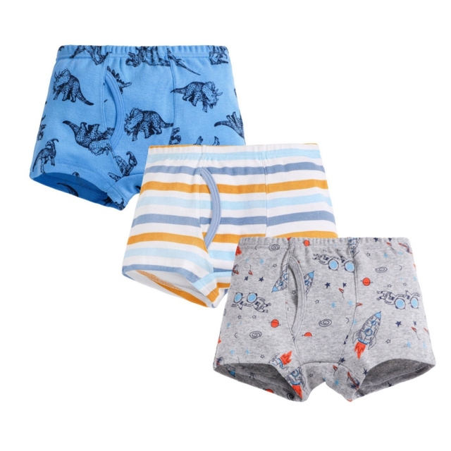 3pcs/set Cartoon Dinosaur Cotton Boys Boxer Underpants Children Panties Warm Cartoon Underwear Kids Panty Shorts 3-10 Years