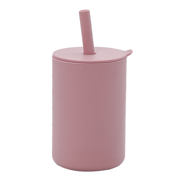 Custom hight super soft training non-toxic drinking straw organic detergent detachable sensory sippy silicone tumbler silicone cup