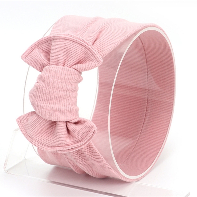 Baby Bowknot Headband Stretchy Turban Elastic Big Bows Hair Band Head Wrap Children Toddler Headwear Hair Decorations