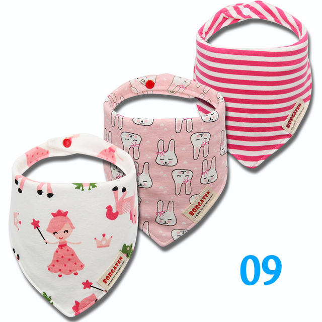 3pcs Organic Cotton Baby Gauze Scarf Burp Cloth Bandana Bibs Newborn Baby Boy Infant Girl Toddler Winter Scarf Waterproof Bib