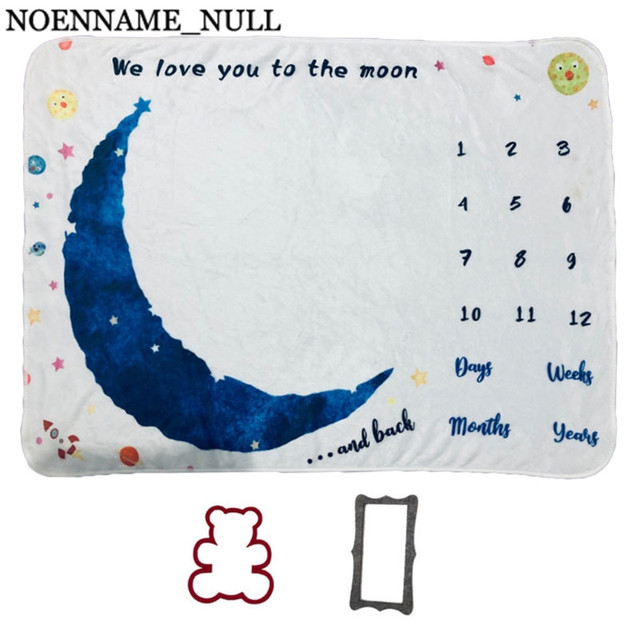 1 set baby monthly growth record milestone blanket newborn photography props accessories creative background cloth infant