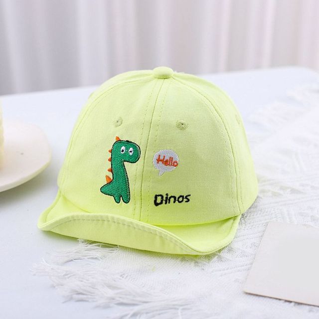 Baby Baseball Hat Caps For Kids Cartoon Dinosaur Print Baby Boy Girl Travel Sun Caps Toddler Hats Gift Adjustable