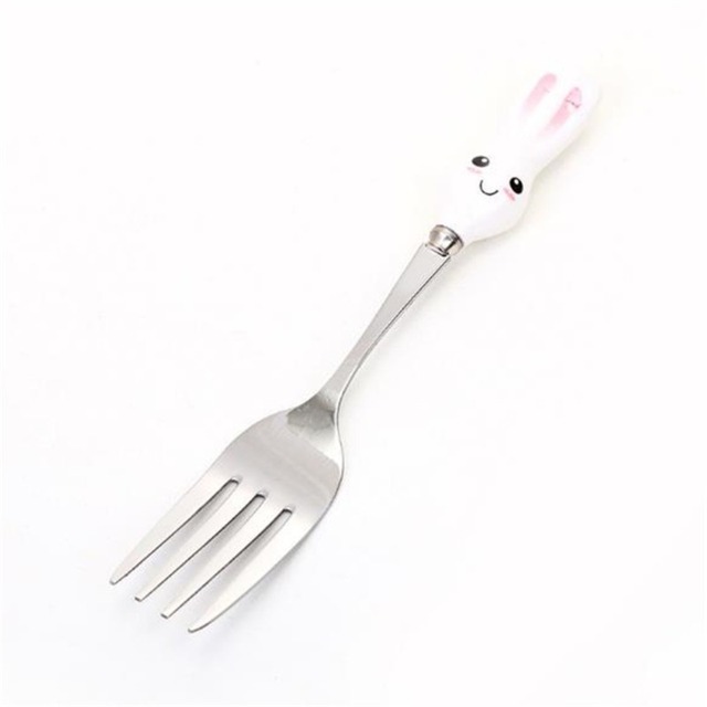 Baby gadgets cutlery set children utensils stainless steel baby dinnerware cutlery cartoon infant food feeding spoon fork