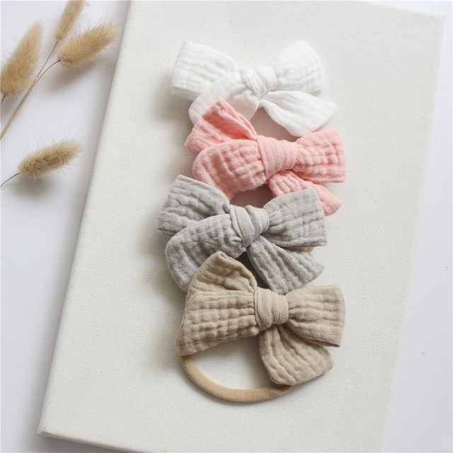 Cotton Baby Girl Headbands Bows Hair Bands For Kids Hair Accessories Infant Items Little Girl Toddler Headband Newborn Baby