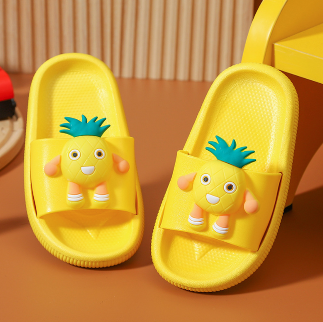 Children's slippers summer cartoon cute anti-skid soft bottom small children's room bath boys and girls home baby cold slippers