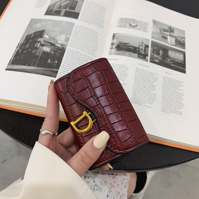 2021 new designer famous brand D style ladies wallet leather card bag all-match temperament women handbag