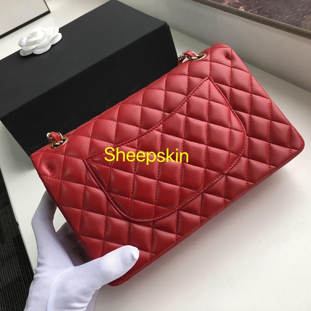 Famous Brand 100% Genuine Leather Classic Women Handbag Luxury Elegant High Quality Sheepskin Crossbody Bags