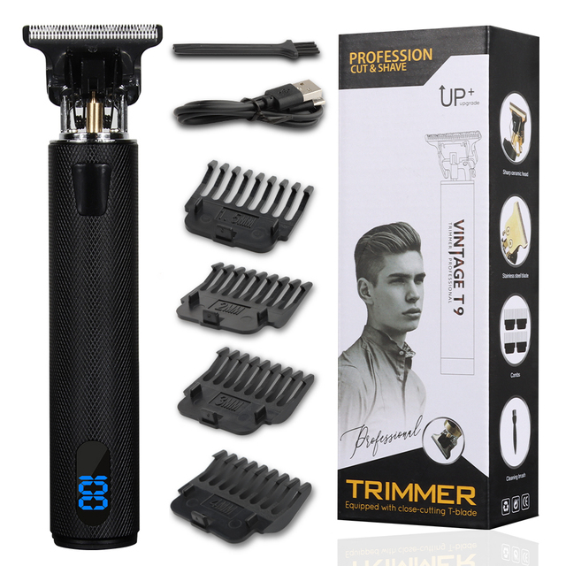 T9 USB Electric Hair Cutting Professional Beard Trimmer Machine Rechargeable New Hair Clipper Man Shaver Trimmer For Men Barber