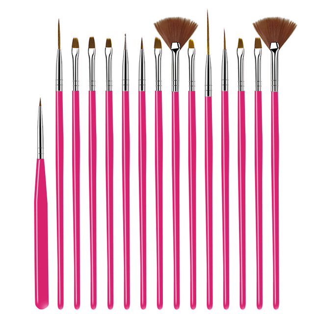 7/15pcs nail brush pen 12 different sizes nail glue phototherapy pen suitable for professional salon or home use gel nail brush