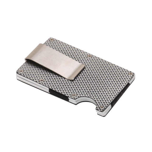 High Quality Rfid Metal Credit Card Holder for Men Women Slim Slider Simple Wallet Mini Wallet Mini Wallet 2021