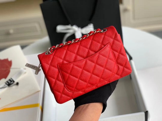 Classic cow and sheep leather bag ladies new net red fashion caviar bag trend wild luxury simple leather production high quality