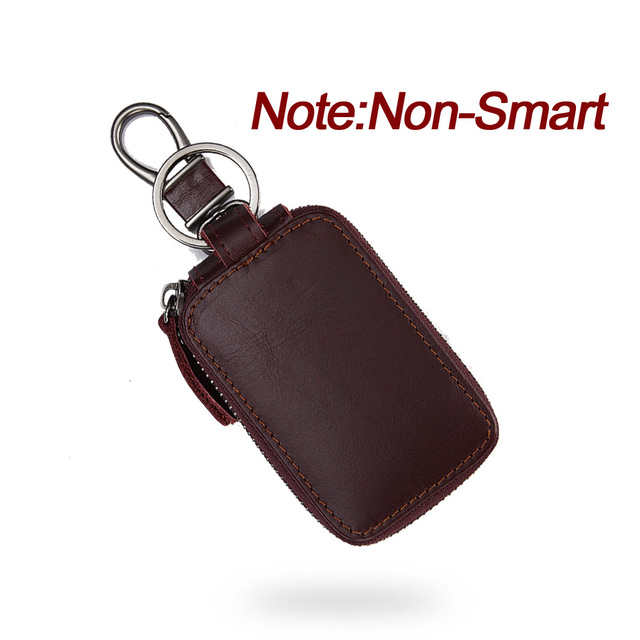 Smart Bluetooth Compatible Tracker Genuine Leather Wallet Keys Organizer Men Smart Car Holders Housekeeper Keychain Men