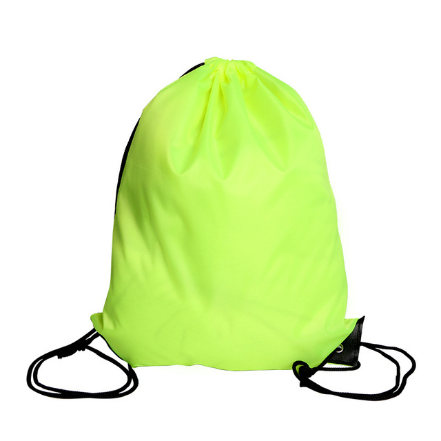 Summer Outdoor Portable Sports Bag Thicken Drawstring Strap Riding Backpack Gym Drawstring Shoes Bag Clothes Backpacks Waterproof