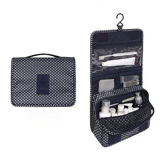 Men's Travel Bag Hanging Bathroom Organizer Travel Waterproof Nylon Cosmetic Bag