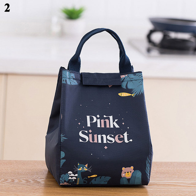 Spot Print Tote Black Thermal Bag Waterproof Oxford Beach Lunch Bag Food Picnic Bolsa Termica Women Kid Men Cooler Bag New