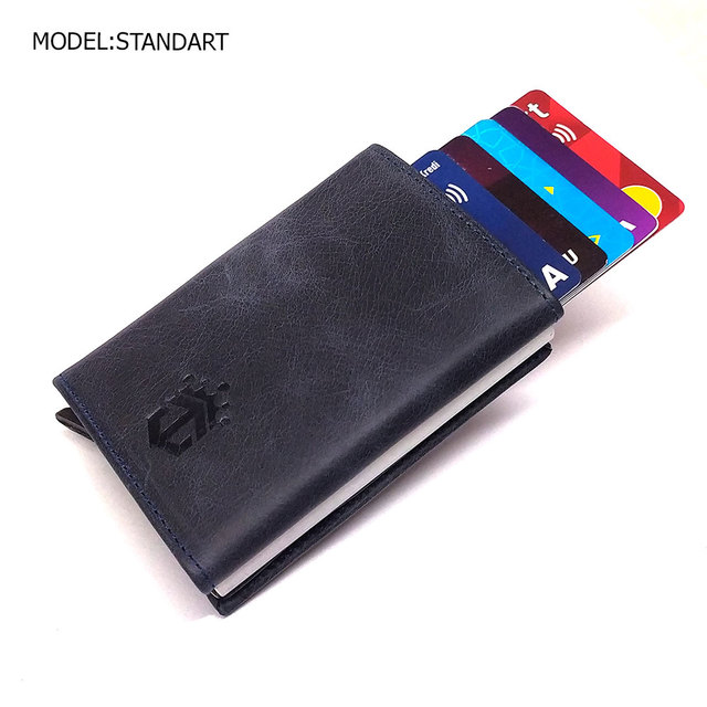 smart wallet business card holder genuine cowhide handmade smart automatic card holder men gift distributions card holder wallet wallet men card holder purse cards wallet money purse men's wallet id card holder men's wallets