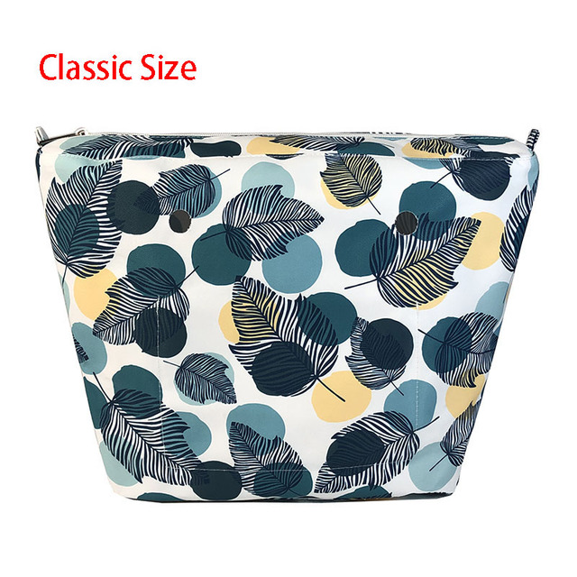 Floral trim waterproof inner insert, classic small inner pocket, handbags accessory