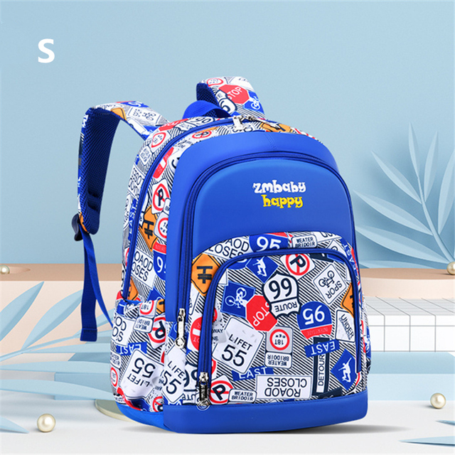 Children's school backpack, waterproof printed school bag for teenagers, boys and girls